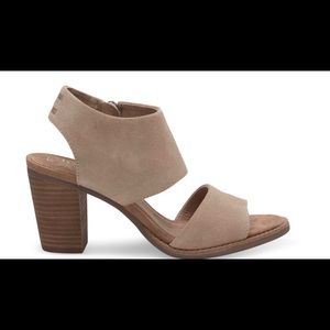Toms Suede Majorca Cutout Sandals